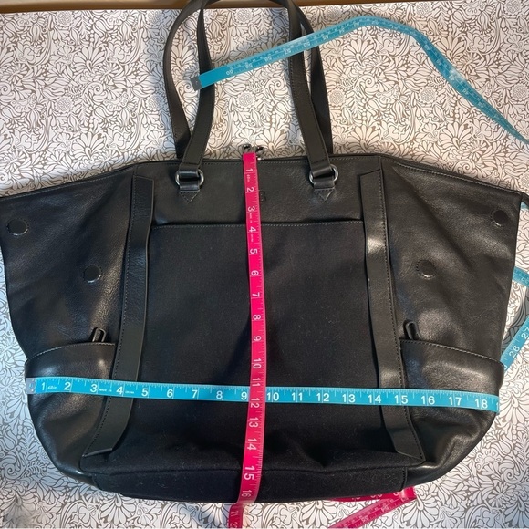 Betabrand Travel Tote Convertible Purse Bag Canvas & Leather - Picture 12 of 15